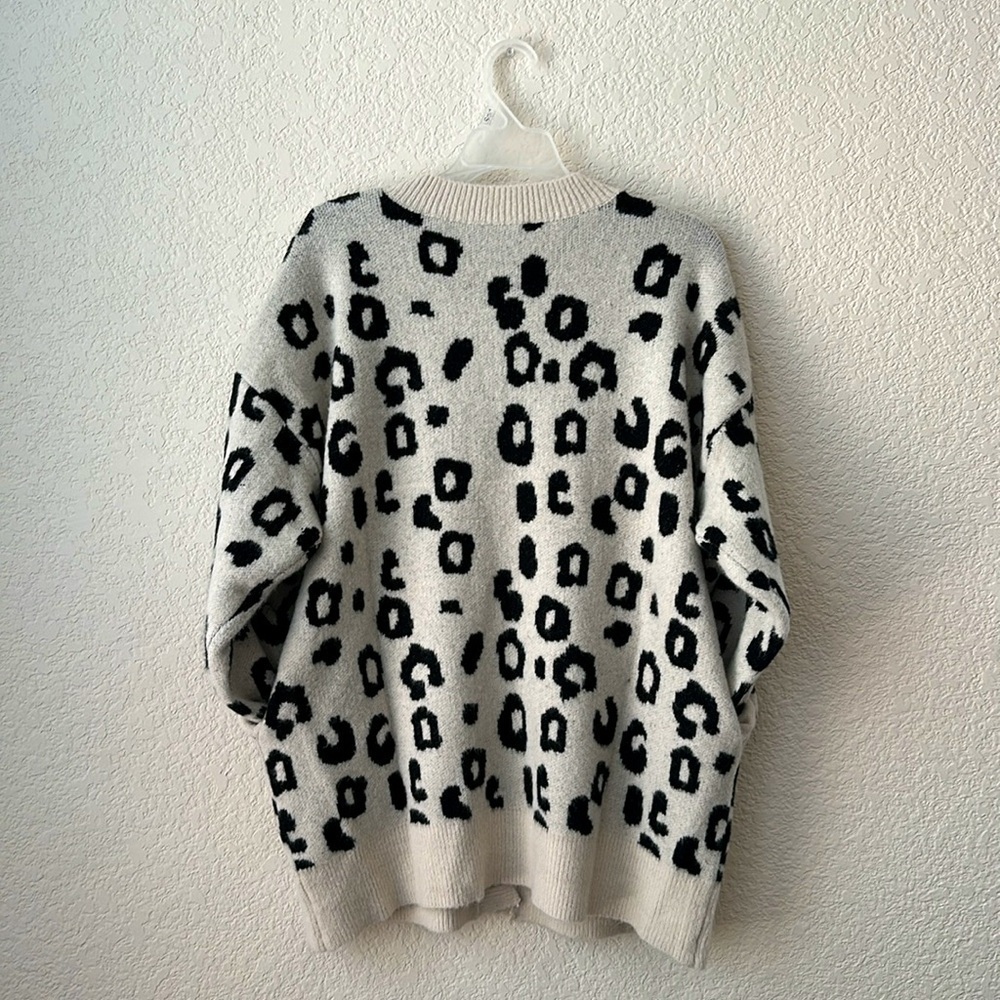 Lime + Chili Leopard Print Cardigan Size S/M - Picture 5 of 8